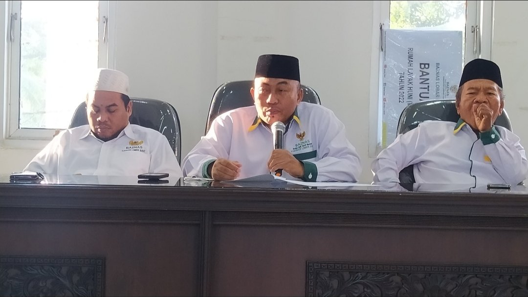 Saat Baznas Lombok Barat melaksanakan Konfrensi Pers dengan Media