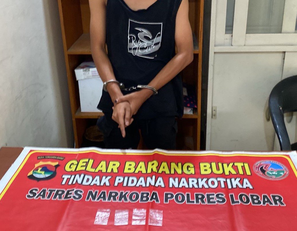 Empat Klip Sabu 5 Gram Diamankan Polres Lombok Barat dari Tangan FA