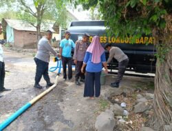 Air Bersih Polri Bantu Warga Lombok Barat Hadapi Kekeringan