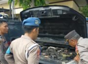 Polres Lombok Barat Siap Amankan Pemilu 2024, Cek Kondisi Kendaraan