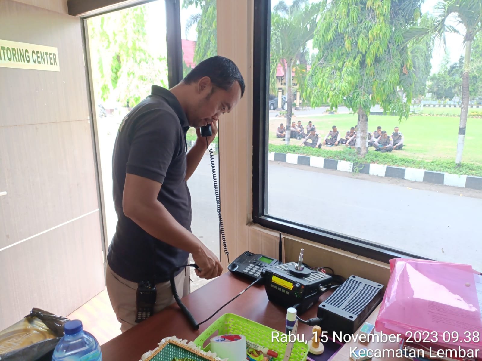 Kegiatan Satgas Ban Ops Polres Lombok Barat Amankan Pemilu 2024