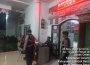 Lombok Barat Aman dan Kondusif, Polres Gelar Patroli Malam Hari di Kantor KPU