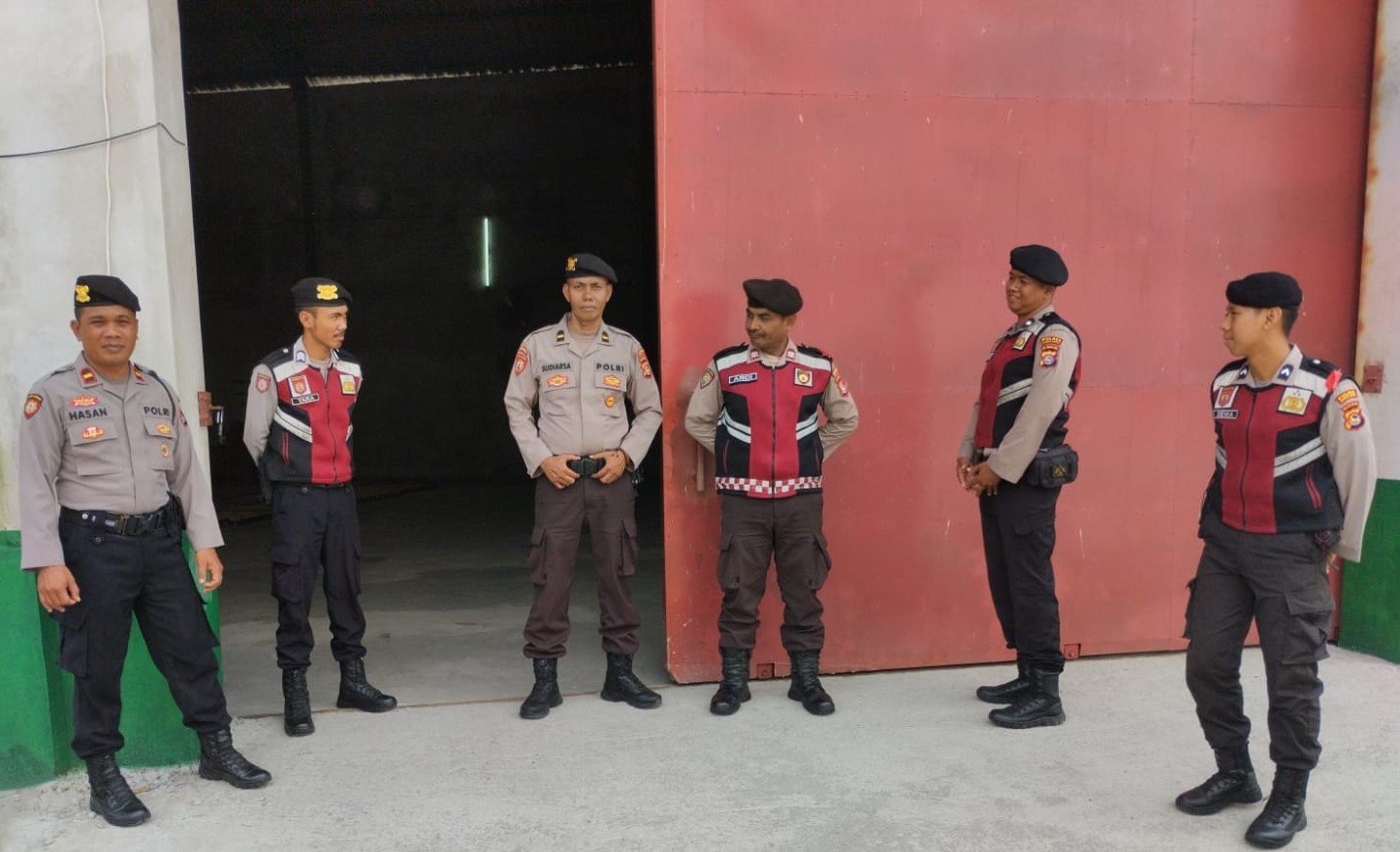 Pengecekan Pengamanan Gudang Logistik KPU Lombok Barat