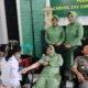 Solidaritas Kodim 1606/Mataram, Persit KCK Cabang XXV dan PMI dalam Donor Darah untuk Sesama