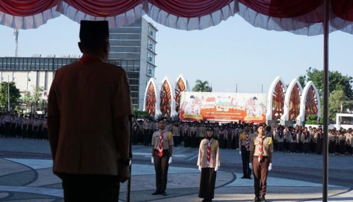 Upacara Peringatan Hari Pramuka ke-63 di Kota Mataram: Menggelorakan Semangat Pancasila dan Menjaga NKRI