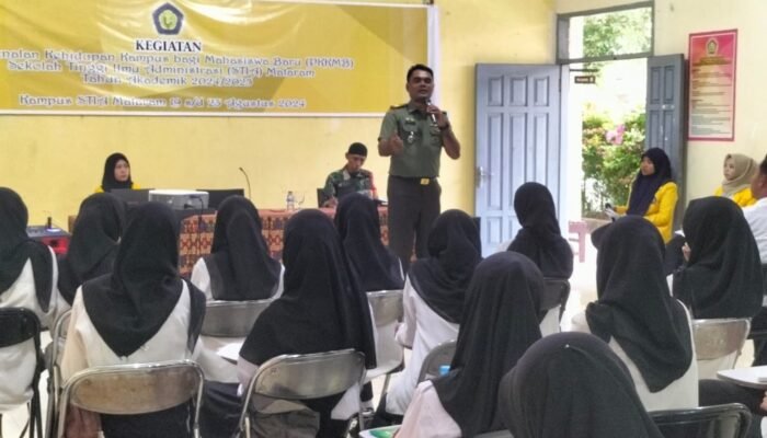 Danramil 05/Mataram Sampaikan Wawasan Kebangsaan kepada Mahasiswa STIA Mataram