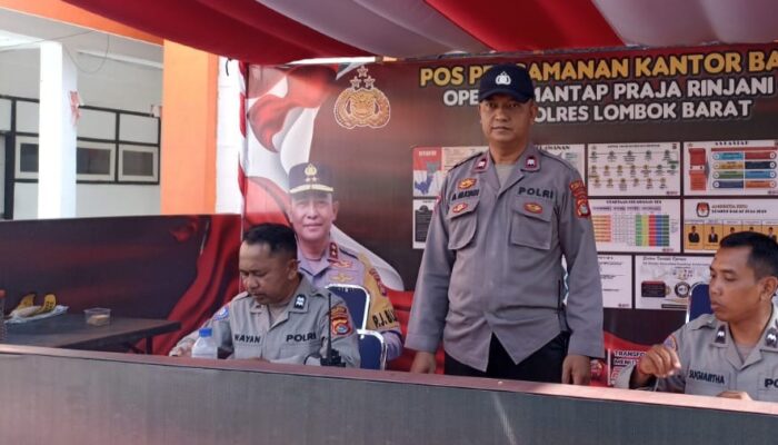 Polres Lombok Barat Perketat Pengamanan di Kantor Bawaslu Menjelang Pilkada