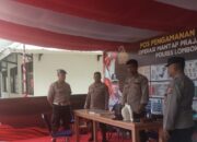 Pengecekan Kesiapsiagaan Anggota Polri di Pos Pam KPU Lombok Barat