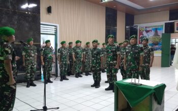 Tradisi Pelepasan dan Penyambutan Anggota Baru Kodim 1606/Mataram