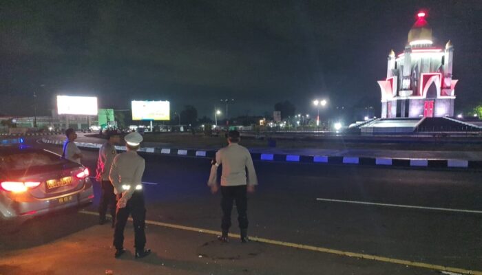 Polsek Kediri Gelar Patroli Blue Light untuk Ciptakan Rasa Aman