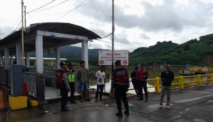 Jaga Keamanan Pelabuhan, Polres Lombok Barat Sosialisasi KEMOS 110