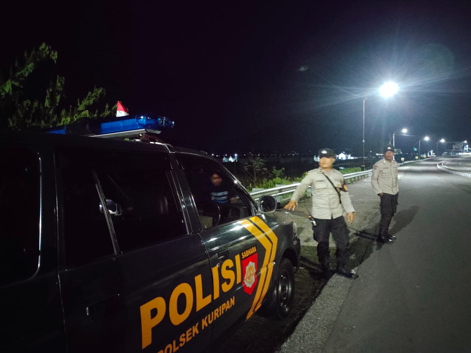 Cegah 3C dan Balap Liar, Polsek Kuripan Gencar Patroli Bypass BIL Dini Hari