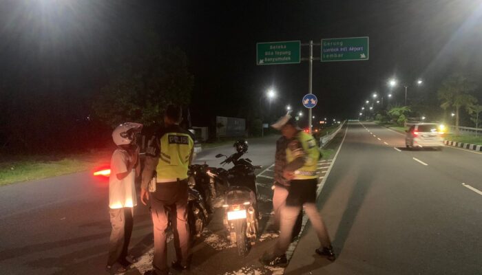 Malam di BIL 2 Lebih Tertib: 9 Pelanggar Ditilang dalam Patroli Polres Lobar