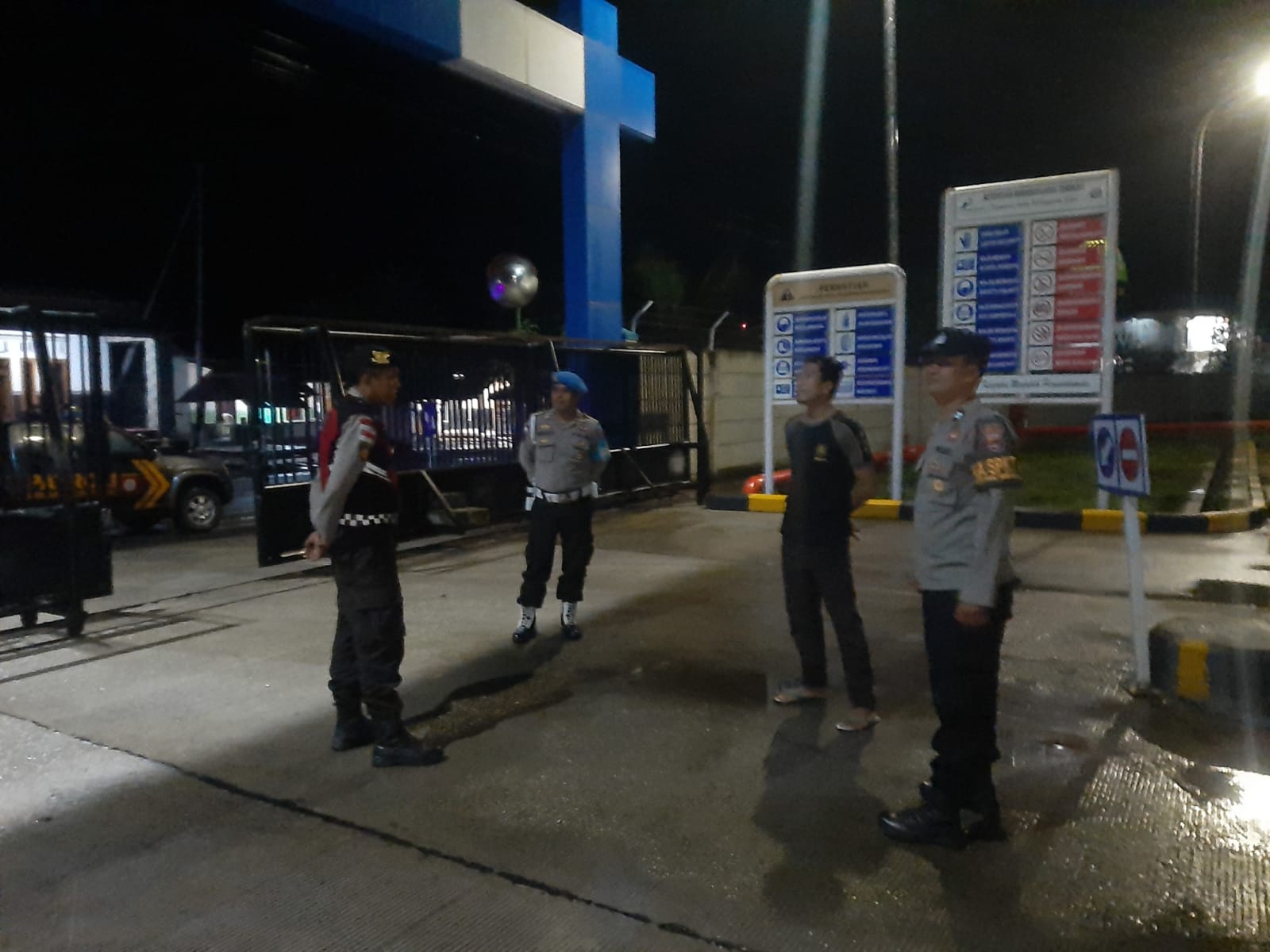 Polsek Sekotong Gencar Patroli Malam, Amankan Objek Vital LPG