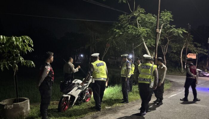 Antisipasi Balap Liar, Polres Lombok Barat Gelar Patroli Malam di Bypass BIL