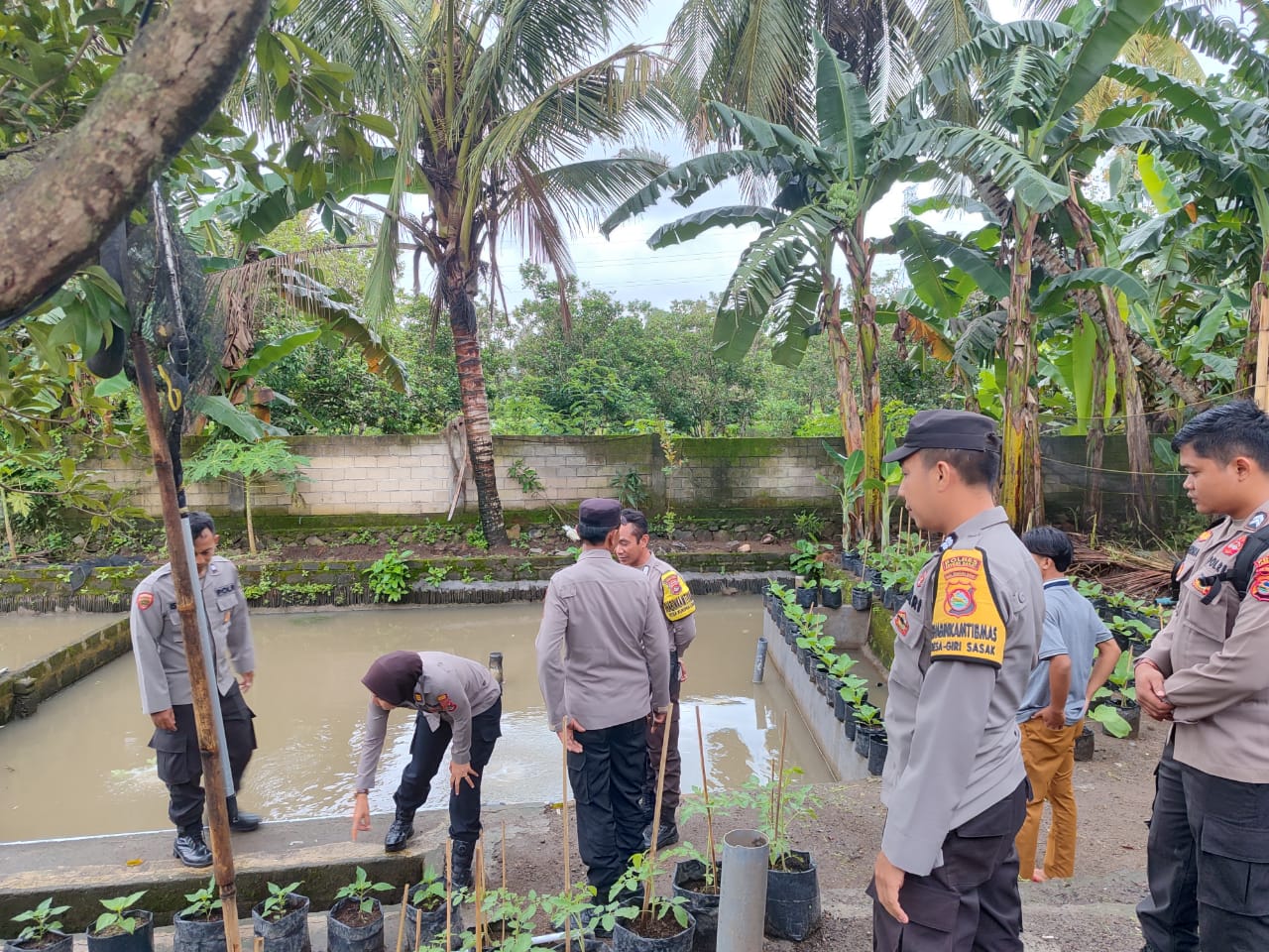 Polres Lombok Barat Kawal Ketahanan Pangan Desa Kuripan Utara