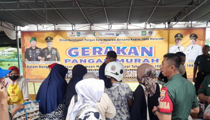 Korem 162/WB Gelar Bazar Ramadhan, Stabilkan Harga Kebutuhan Pokok