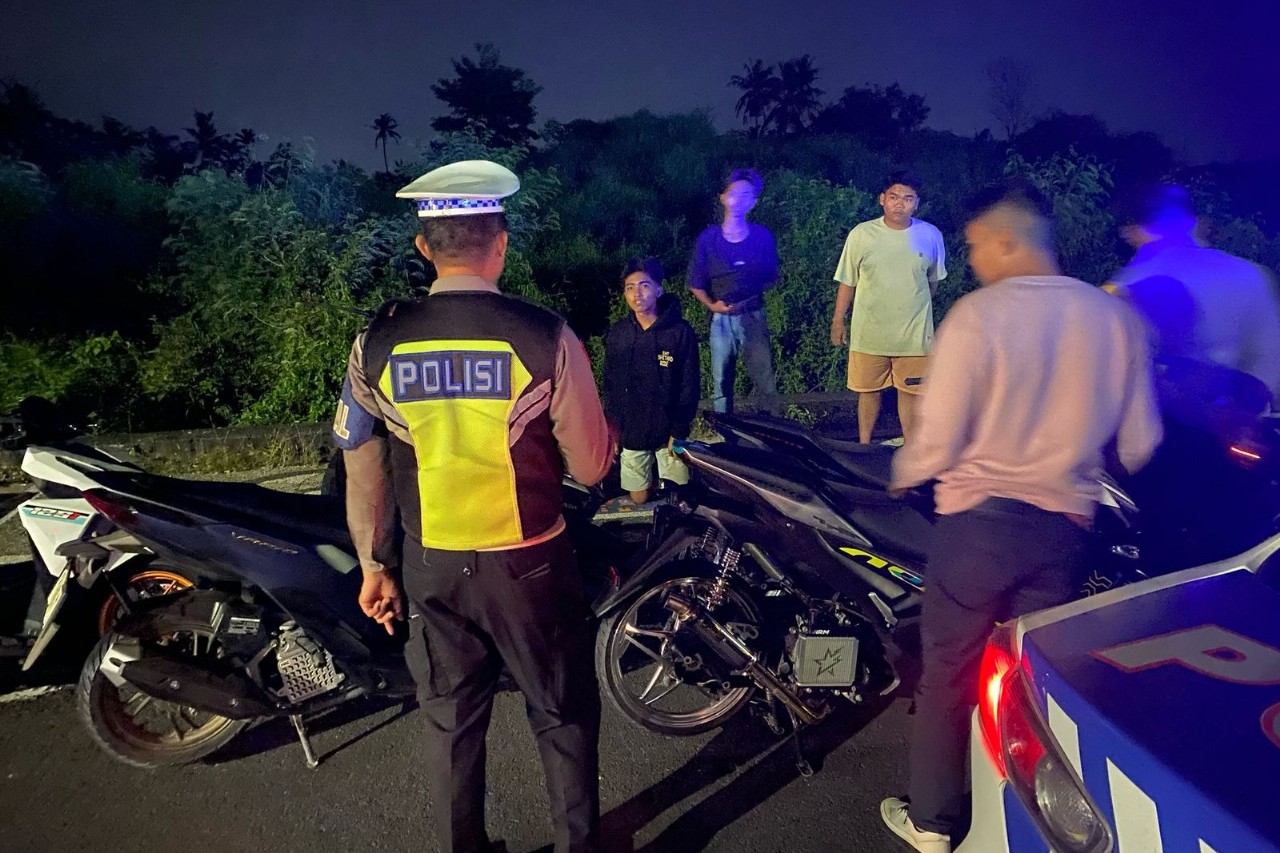 Antisipasi Balap Liar dan Kejahatan, Patroli Polres Lombok Barat Ditingkatkan