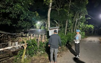 Patroli Rutin Polsek Kuripan Jaga Kondusifitas Malam Hari di Wilayah Rawan