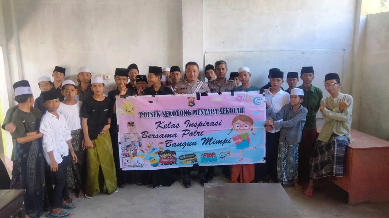 Polsek Sekotong & Ponpes Kolaborasi Cegah Kenakalan Remaja