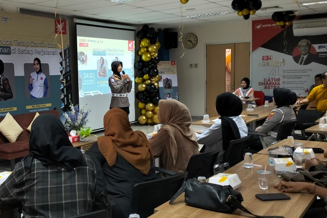 Hari Kartini, Polres dan Honda Tekankan Budaya Safety Riding