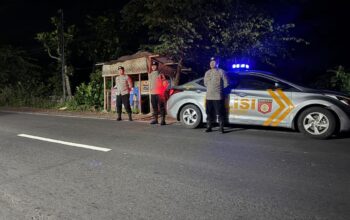 Polsek Kediri Gencarkan Patroli Malam untuk Cegah 3C dan Balap Liar