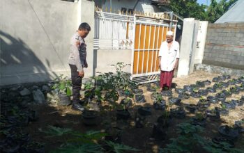 Polsek Kuripan Aktif Sosialisasi Ketahanan Pangan di Lombok Barat