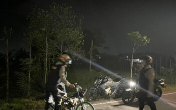 Aksi Balap Liar Diantisipasi Polres Lombok Barat, Satu Motor Diamankan