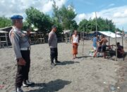 Keamanan Pantai Cemare Dijaga Ketat, Polsek Lembar Lakukan Patroli Rutin