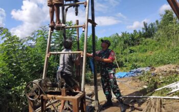 Sumur Bor di Dusun Kesambik Rempek Jawaban Musim Kemarau