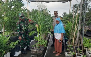 Babinsa, Bhabinkamtibmas dan Kasi Sosial Dukung Ketahanan Pangan Keluarga