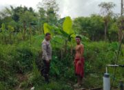 Bhabinkamtibmas Desa Kedaro Dorong Warga Manfaatkan Pekarangan untuk Ketahanan Pangan