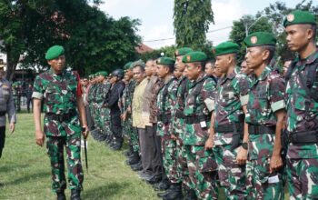 Danrem 162/WB Pimpin Apel Pengamanan Kunjungan Ibu Selvi Gibran