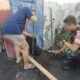 Warga Karang Ujung Pasang Portal, Babinsa Dukung Penuh Langkah Cegah Sampah Liar