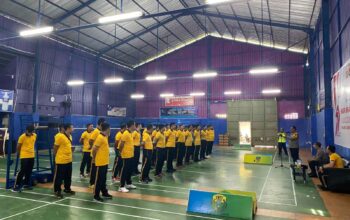 GOR Desa Kediri Jadi Saksi Semarak Turnamen Bhayangkara ke-79 Polres Lombok Barat