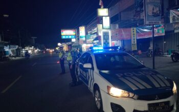 Satlantas Lombok Barat Intensifkan Patroli Malam di Bypass BIL 2